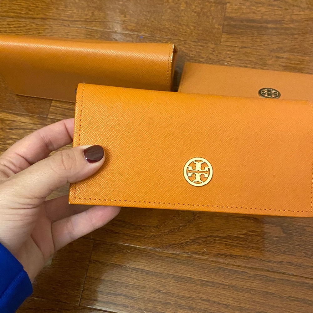 Tory Burch Orange sunglasses case
